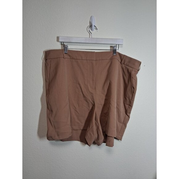 NWT Lane Bryant Shorts Perfect Drape Business Casual Beige Women's Plus Size 24 - Picture 1 of 7